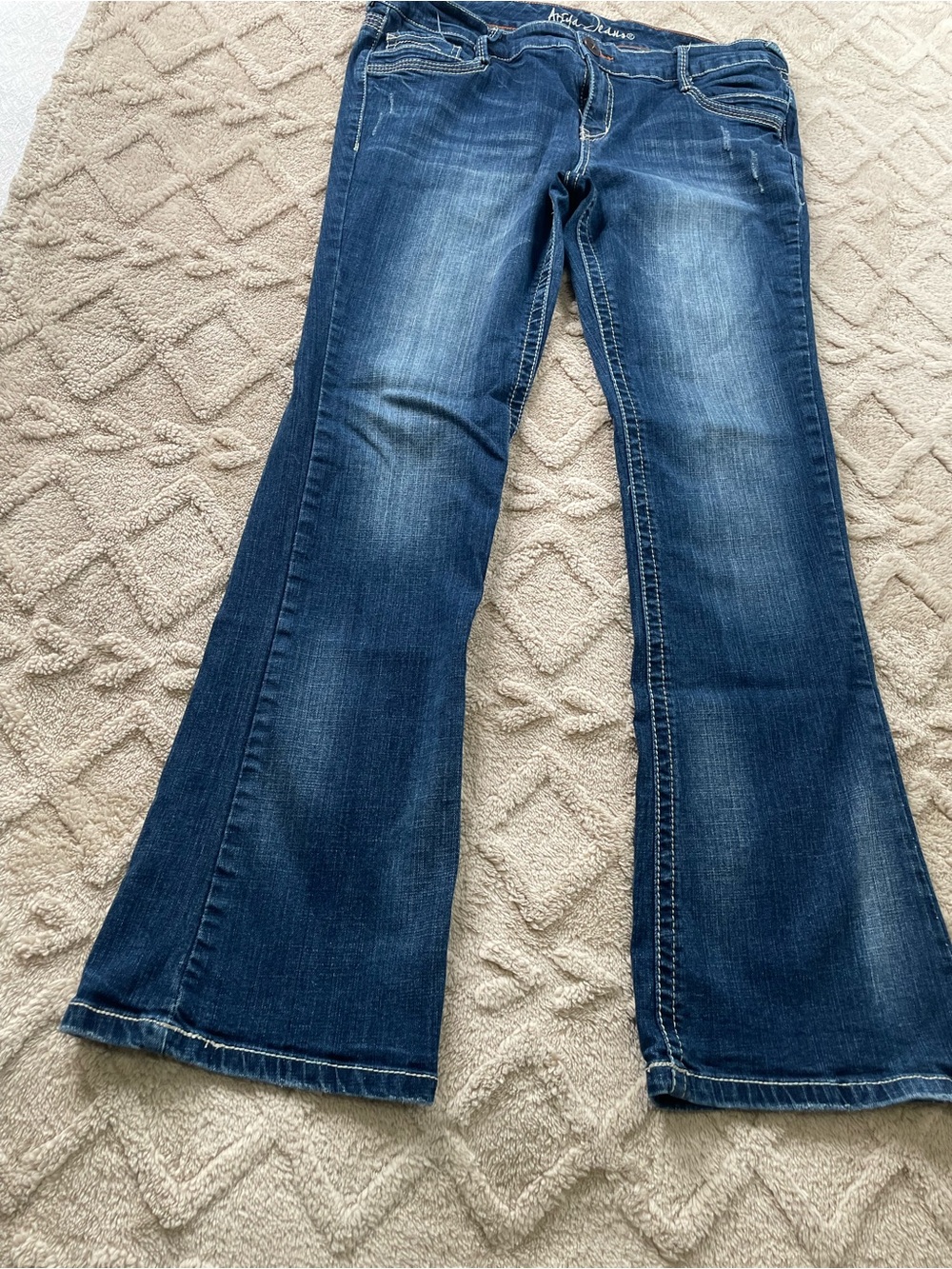 Arija  Jeans Blue Flare Jeans Sz 13/ 14. Business Casual